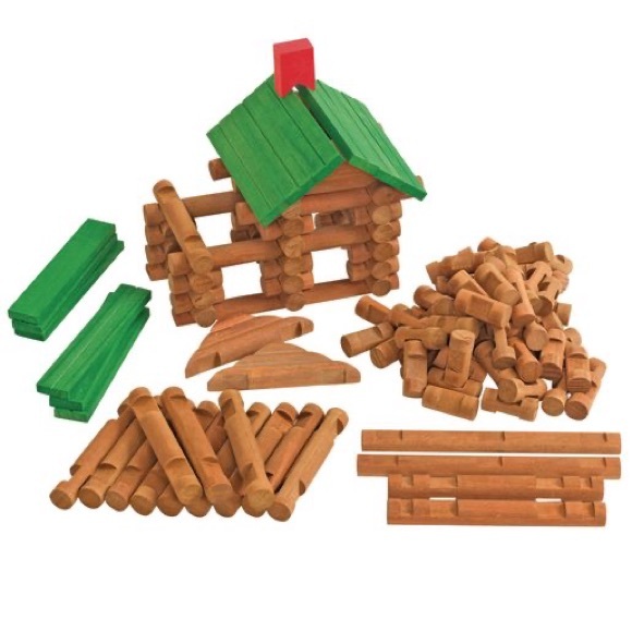 Tumble Tree Timbers Real Wood Interlocking Building Logs Set 162 pieces - Picture 4 of 7